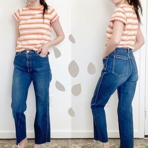Vintage Gloria Vanderbilt‎ straight raw hem jeans